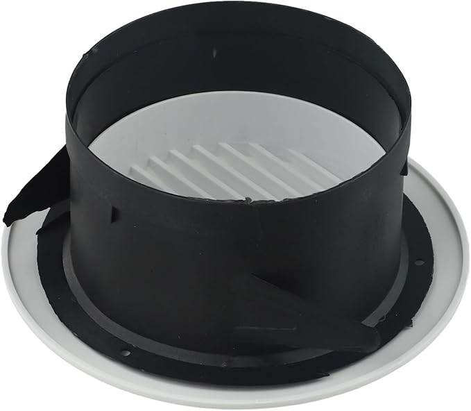 Adjustable Round Wall Vent Grille for Interior Ventilation – ABS Air Vent Cover, White, 75mm/100mm/125mm/150mm/200mm Diameter, Rotating Airflow Control,(125mm) - Image 2