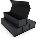 RLAVBL 4-Pack 1200 Count Trading Card Storage Box with Magnetic Lid, 14.8 inches 4800+ Card Box for MTG, TCG, Toploaders, and Sports Cards Organizer by RLAVBL