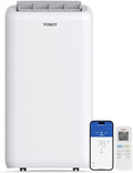 TOSOT 14,000BTU (9,600 BTU SACC) Smart WiFi Portable Air Conditioner with Heater, Powerful Cooling Auto Swing, Dehumidifier, Fan, 24H Timer for Large Room Up to 600 sq ft, AOMI Series by TOSOT