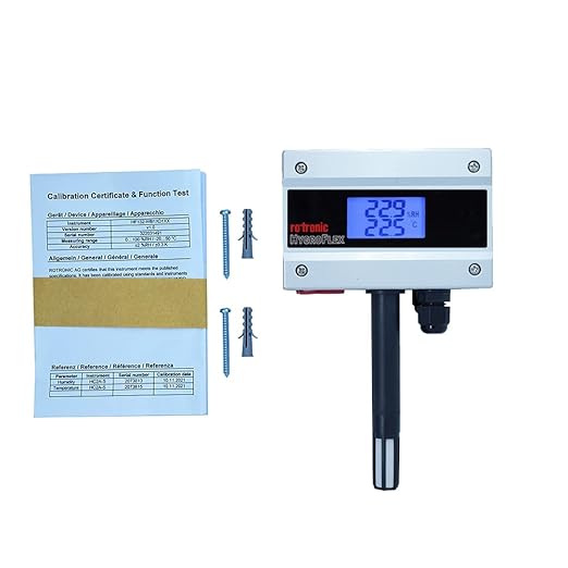 Rotronic Temperature and Humidity Transmitter curometer Wall Mount with Display (Range: -20 to 50 °C & Humidity: 100% RH) for HVAC & BMS,Clean Rooms | Model: HYGROFLEX HF132(WB1XD1XX) - Image 4