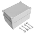 LeMotech IP67 Waterproof Junction Box ABS Plastic Project Box Dustproof Electrical Box Outdoor Enclosure for Electronics DIY Case Gray 11x 7.5X 7.1 inch (280x 190x 180 mm) by LeMotech