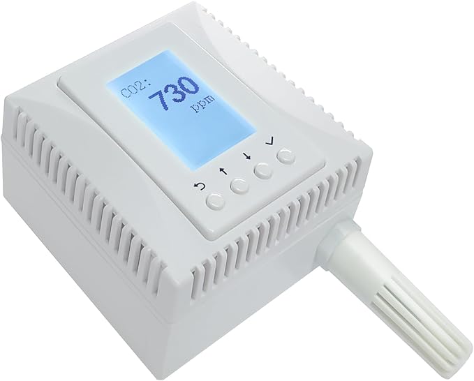 Indoor Air Quality Monitor, 3-in-1 Temperature Humidity CO2 Sensor, AWS/Azure/Tuya IoT with PoE, LCD Display, Protocol: MQTT, BACnet, SNMP, Modbus TCP, Home Assistant Ready, Email/IFTTT alarm - Image 2