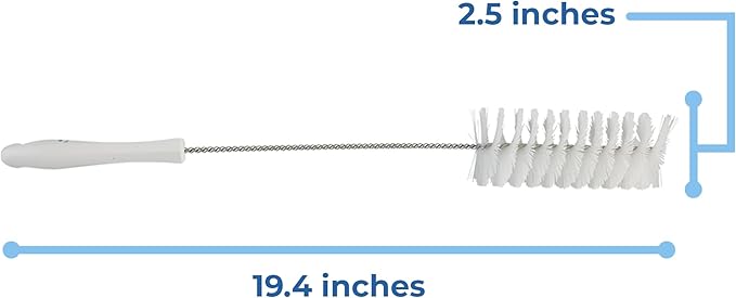 Vikan 53705 Tube Brush,2.4",PP/PBT,White - Image 2