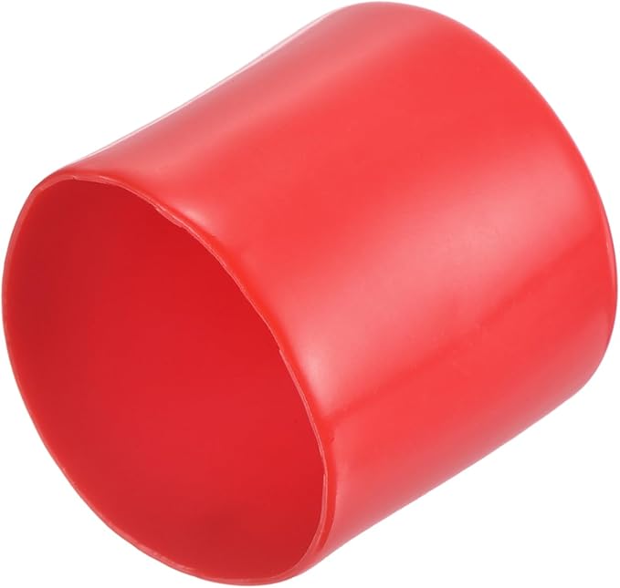 uxcell 20pcs Rubber End Caps 44mm ID Vinyl Round Tube Bolt Cap Cover Thread Protectors Red by uxcell