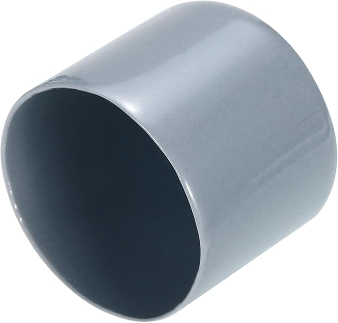 uxcell 20pcs Rubber End Caps 35mm ID Vinyl PVC Round Tube Bolt Cap Cover Screw Thread Protectors Grey by uxcell