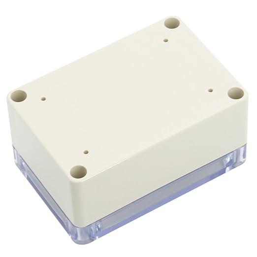 LeMotech ABS Plastic Junction Box Dustproof Waterproof IP65 Electrical Enclosure Box Universal Project Enclosure Grey with PC Transparent Clear Cover 3.9 x 2.7 x 2 inch(100 x 68 x 50 mm) - Image 3