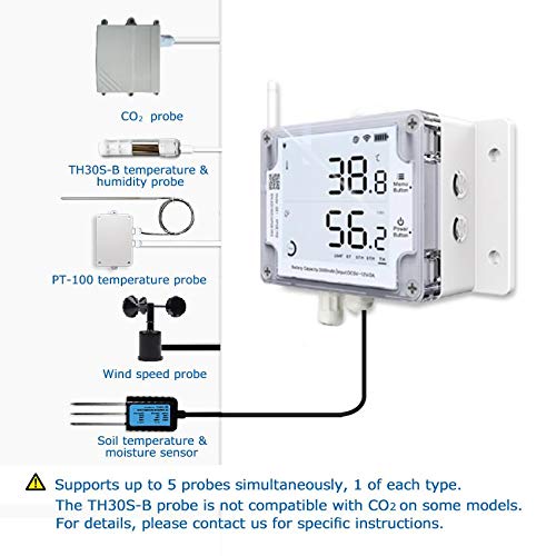 Ubibot Thermometer Hygrometer, Wireless Temperature Data Logger, Remote Humidity Monitor for Refrigerated Truck Free App Email Alarm, IFTTT 2.4GHz only (GS1-PL4G1RS WiFi & SIM GPS Location Tracker) - Image 7