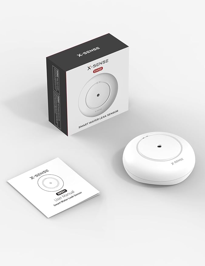 X-Sense Wi-Fi Water Sensor, Accessory for SWS54 Water Sensor Kit, SBS50 Base Station Required, Model SWS51, 1-Pack - Image 9