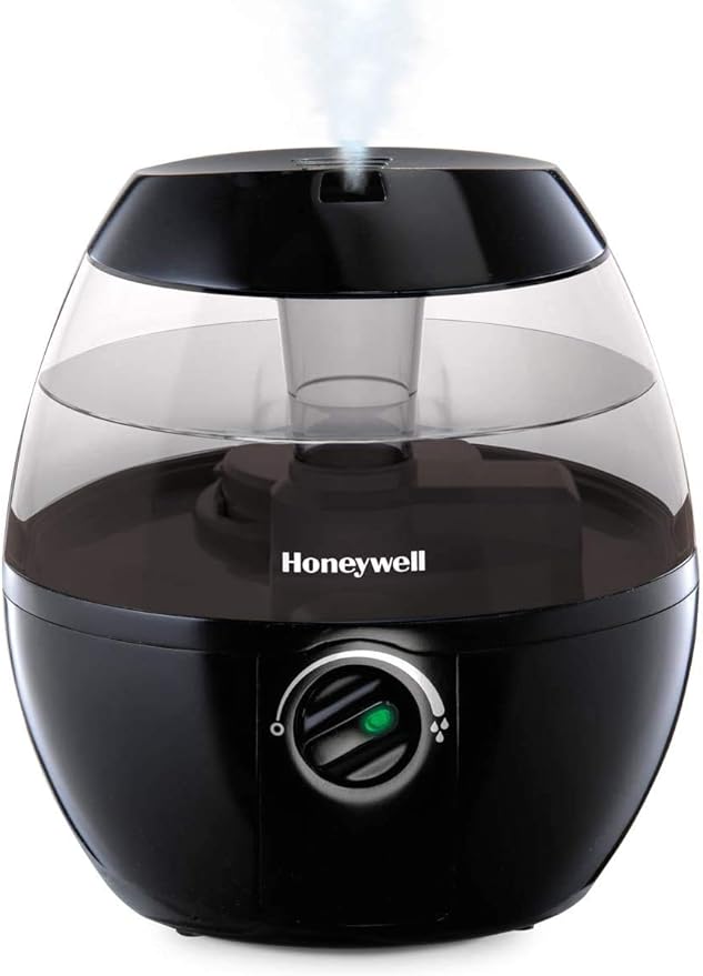 Honeywell HUL520BC MistMate™ Ultrasonic Cool Mist Humidifier, Black, with Adjustable Mist Control, Auto Shut-off, Ultra Quiet Operation, Visible Cool Mist by HoneywellAirComfort