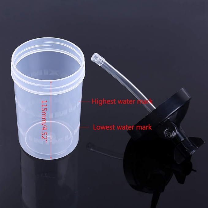 Humidifying Cup Humidifier Water Bottle for Oxygen Regulator High Flows Oxygen Bubbler Bottle for Oxygen Concentrators, As Pic Shows - Image 4