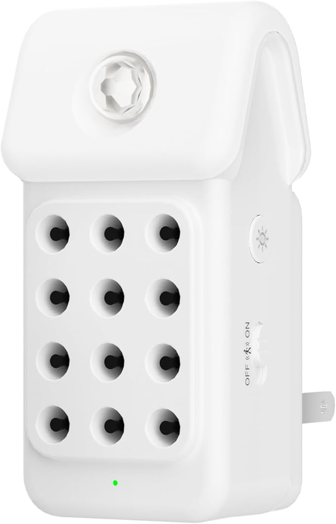 iDiskk 1Pack Plug in Air Purifier for Home，Negative Air ionizer & Motion Sensor, Mini Portable fresher for Bedroom, Bathroom, Office, Air Cleaner for Odor, Smoke, Pet Dander, Dust (White) by iDiskkDirect