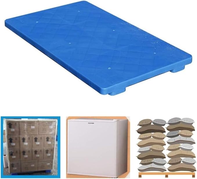 LNNW Plastic Pallet, Warehouse Moisture Barrier, Sturdy Supermarket Shelves, Outdoor Storage Floor Pallets for Garage Supermarket Basement(100x50x5cm) - Image 3