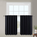 NICETOWN Blackout Curtain Blinds Window Panels - (Black Color) W29 x L36, Double Panels, Thermal Insulated Blackout Draperies for Living Room by NICETOWN
