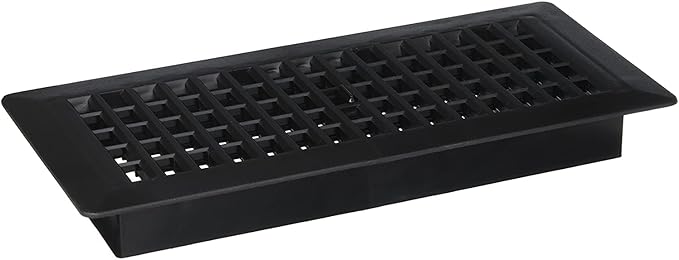 Decor Grates PL410-BLK 4-Inch by 10-Inch Plastic Floor Register, Black - Image 7