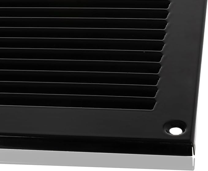 10x4 inch (Duct Opening) Vent Cover - Black Ventilation Covers for Wall and Ceiling - Metal Return Grille - HVAC AC Air Vents Register for Indoor and Outdoor Use with Mesh - Image 6