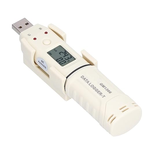 USB Temperature Data Logger Recorder, USB Temperature Humidity Data Logger, Digital Temperature and Humidity Recorder USB Smart LED Indoor Environment Humidity Logger - Image 9