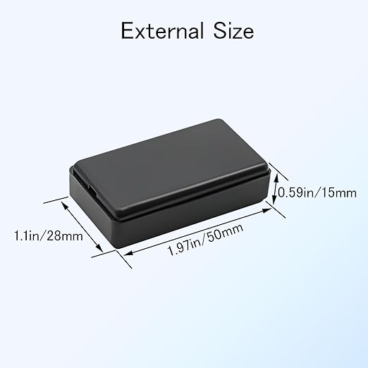 Project Box 8 Pieces Electrical Box Small Junction Box ABS Plastic Enclosure Power Electronic Case Black 1.97" x 1.10" x 0.59"(50 x 28 x 15mm) - Image 3