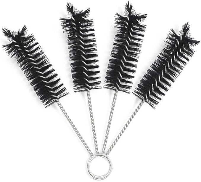 6 Piece 65mm Mini Short Soft Nylon Brush Cleaner for Glass Tube Cleaning Tools Lab Brushes - Image 3