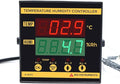 Panel Mounting Digital Temperature Humidity Controller (Temp: 0 to 60.0°C & RH: 0 to 100.0%) for Poultry, Incubators, Egg-Shelf Along with Factory Calibration Certificate Model: AI-RHTC by InstrukartHoldings