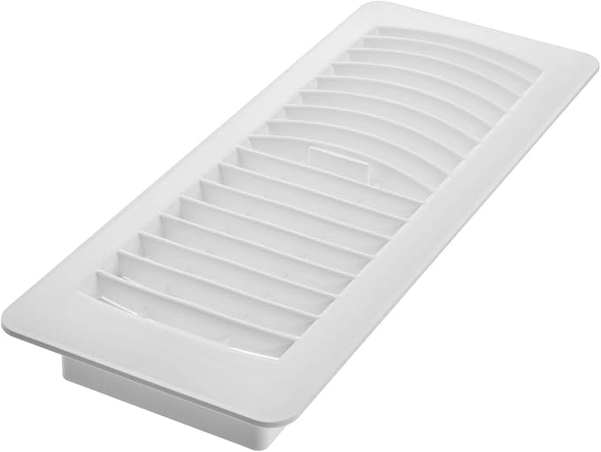 Imperial RG1458 Louvered Plastic Floor Register, 4 x12-Inch, White, 5-Pack - Image 2
