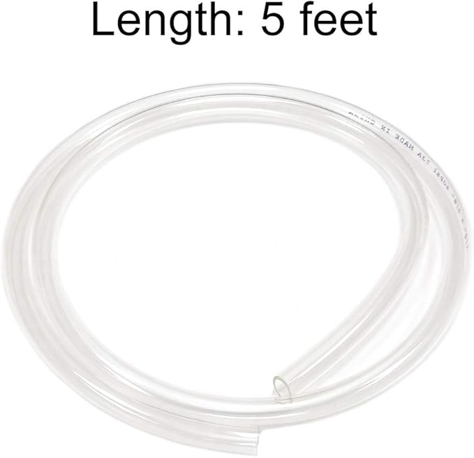 Eastrans 5ft x 1" Dia Clear Vinyl Tubing, Flexible Hybrid PVC Tubing Hose, Lightweight Plastic Tube UV Chemical Resistant Vinyl Hose, BPA Free and Non Toxic - Image 5