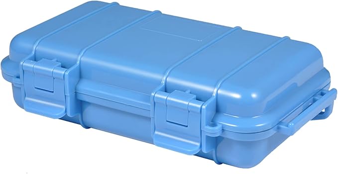Ejoyous Waterproof Dry Storage Box, Waterproof Box Plastic Survival Container Shockproof Dry Storage Case with 2 U Shape Buckle for Fishing Camping Hiking by Ejoyous