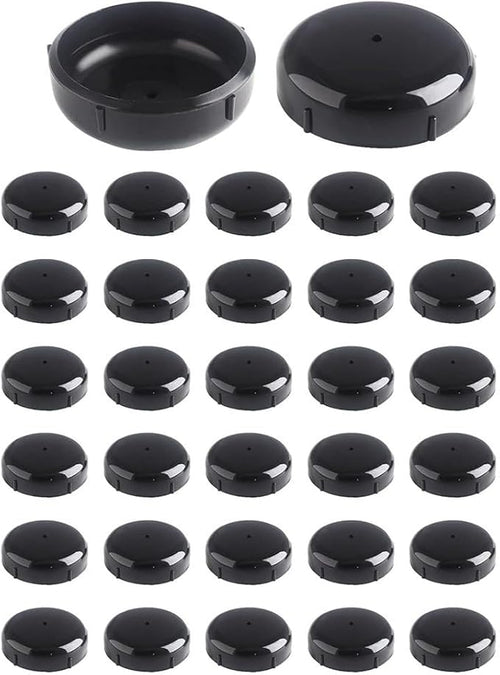 .-Inch Black Plastic Leg Glides for Wrought Iron Patio Furniture – 32-Pack Outdoor Chair Foot Protectors with Moisture- Holes by Unknown