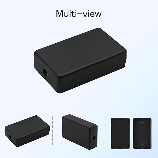 Project Box 8 Pieces Electrical Box Small Junction Box ABS Plastic Enclosure Power Electronic Case Black 2.36" x 1.42" x 0.67"(60 x 36 x 17mm) - Image 6