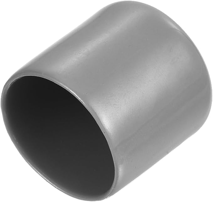 uxcell 20pcs Rubber End Caps Protective Caps 26mm ID Vinyl PVC Round Tube Bolt Cap Cover Screw Thread Protectors, Light Grey by uxcell