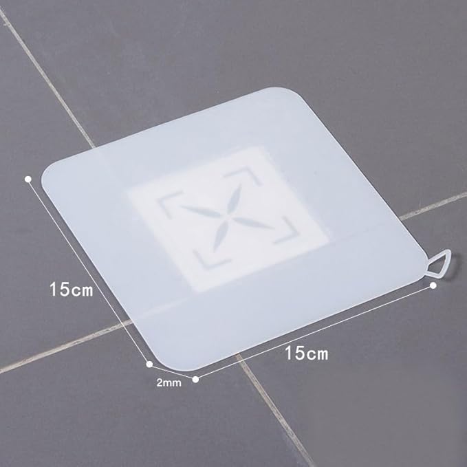 2 Pieces 6 x 6 Inch Silicone Tub Stopper Floor Drain Cover Sewer Anti-Odor Mat Deodorizing Drain Plugs for Kitchen, Bathroom and Laundry - Image 6