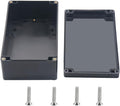 Outdoor Waterproof Junction Box IP67 Project Box ABS Black Electrical Boxes Electronic Enclsoure for DIY Project 7.9 x 4.7 x 3 inch (200x120x75mm) by Otdorpatio