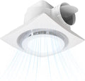 Bathroom Exhaust Fan with LED light 9.6 inch– 110 CFM, Quiet 1.0 Sones Noise Exhaust Fan for Shower, Bathroom, and Restroom, 30W Motor, 15W LED Light, Easy Installation, by Unknown