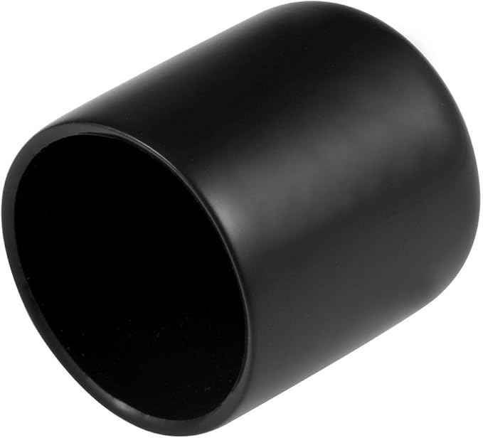 uxcell 20pcs Rubber End Caps 1 1/8"(28mm) ID Vinyl Round Tube Bolt Cap Cover Thread Protectors Black by uxcell