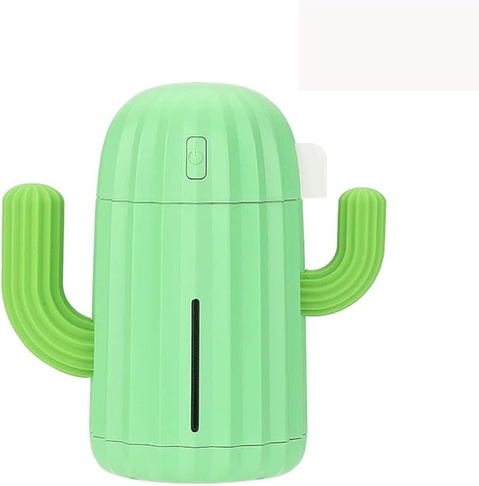 Humidifier Mini Humidifier Humidifier with Night Light Portable Cactus Air Humidifier Suitable for Yoga Office SPA Bedroom Air Humidifier (Color : Blue) (Green) by Unknown