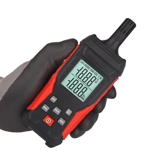 HFS(R) Temperature & Humidity Meter Detector Digital Hygrometer Handheld Industrial Home Indoor - Ambient, Relative Humidity, LCD Backlight, Min/Max Hold - Image 3