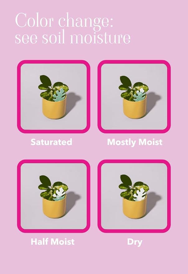 Biodegradable Soil Moisture Meter, Visual Reminder to Water Your Indoor Plants - Tool to fIx overwatering and Under-Watering houseplants (Cactus PlantDoc - 5 Pack) - Image 8