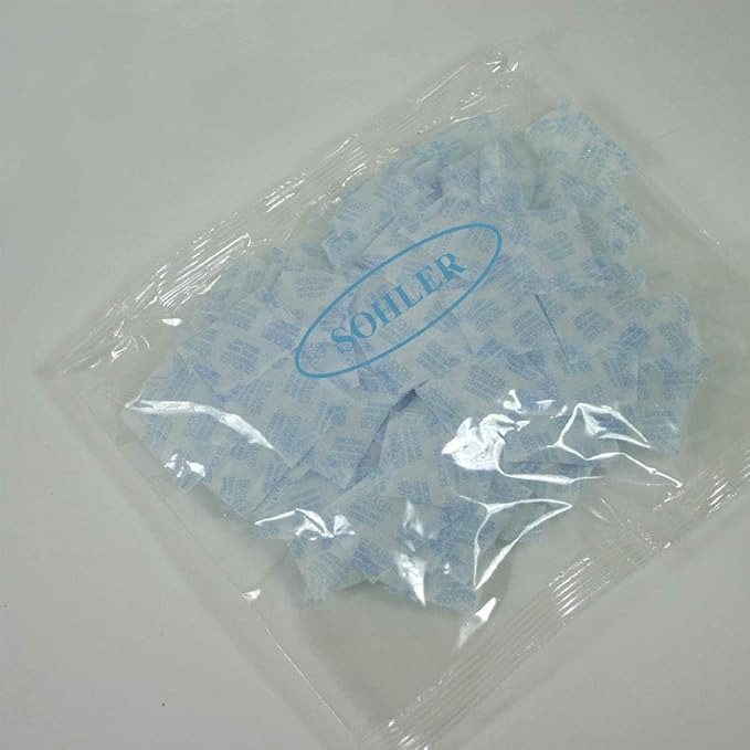 Silica Gel Packs 100 Packets 2 Gram Desiccant Moisture Absorber Oil Resistant for Food Storage Safes - Image 3