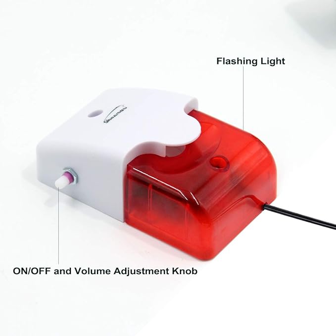High / Low Water Level Sensor Detector Alarm 120 dB Red Strobe Siren, Adjustable Alarm Volume, Sump Bobber Water leak Sensor,16.4ft Probe Cord, Suitable for Water Tank/Aquarium, Swimming Pool/Basement - Image 6