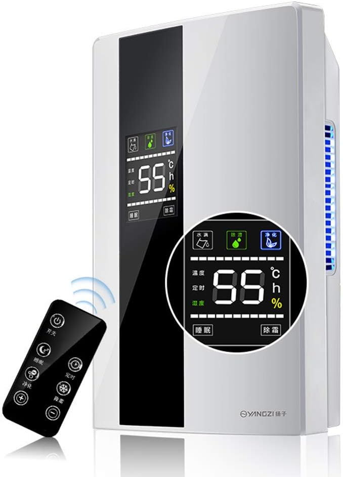2.2L Dehumidifier for Home, Basement and Room 323ft², with Drain Hose, Timer, Intelligent Humidity Control and Large Water Tank, Small Dehumidifiers with LCD Display by XUANIIIL