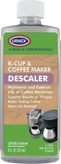 Descaler (2 Uses Per Bottle) - Universal Descaling Solution for Keurig, Nespresso, Delonghi and All Single Use Coffee and Espresso Machines - Made in the USA by Urnex