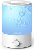 MEGAWISE 3.5L Ultrasonic Cool Mist Humidifier – Top-Fill, Essential Oil Diffuser, Quiet Operation, Night Light, Auto Shut-Off for Home & Office (1) by MEGAWISE