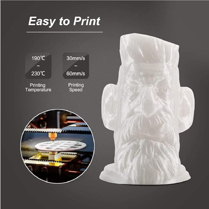 PLA Filament 1.75mm Brown 1KG, 3D Printer Filament Dimensional Accuracy +/- 0.02mm, 1kg Spool(2.2lbs) 3D Printing Filament Fits for Most FDM 3D Printers - Image 7