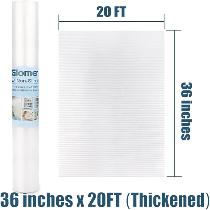 Shelf Liner, Non-Slip Cabinet Liner, Washable Oil-Proof for Kitchen Cabinet, Shelves, Refrigerator, Storage, Desks, 36 Inches x 20 FT, Non Adhesive Drawers Liner… (36 Inches x 20 FT, Thickened) - Image 7
