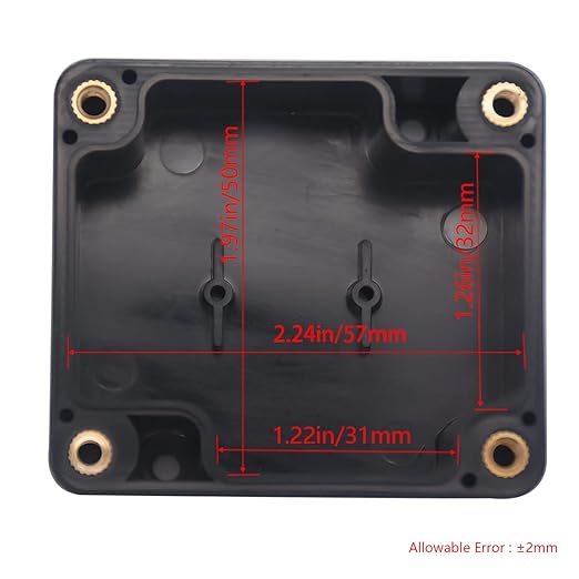 Project Box IP65 Waterproof Junction Box ABS Plastic Electrical Boxes DIY Electronic Project Case Power Enclosure 2.5”x2.3”x1.3” - Image 3