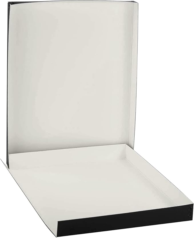 Lineco Museum Archival Storage Box, 11.75x15.25x1.5 in. Drop Front Design. Acid-Free with Metal Edge. Organize Photos, Pictures, Prints, Documents, Crafts, DIY. Black, 1 Pack - Image 7
