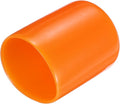 uxcell 20pcs Rubber End Caps 19mm(3/4") ID Vinyl PVC Round Tube Bolt Cap Cover Screw Thread Protectors,Orange by uxcell
