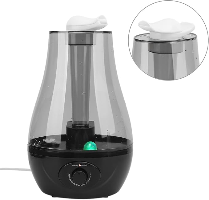 110-220v Air Humidifier Diffuser Mini Double Spray Ultrasonic Atomizer with Night Light for Home Yoga Office Bedroom Pet House(US Plug) - Image 6