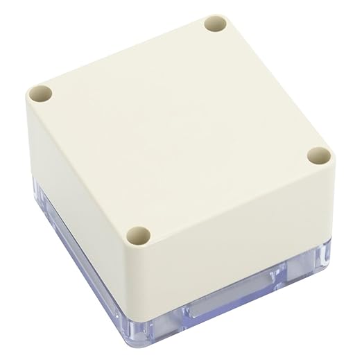 LeMotech ABS Plastic Junction Box Dustproof Waterproof IP65 Electrical Enclosure Box Universal Project Enclosure Grey with PC Transparent Clear Cover 3.3 x 3.2 x 2.2 inch (83 x 81 x 56 mm) - Image 3