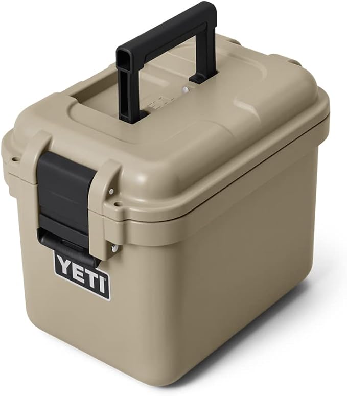 YETI LoadOut 15 GoBox Divided Waterproof Cargo Case, Dry Box, Camera Case, Fishing Tackle Box, Tan by YETI