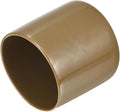 uxcell 20pcs Rubber End Caps 41mm(1 5/8") ID Vinyl PVC Round Tube Bolt Cap Cover Screw Thread Protectors Light Brown by uxcell